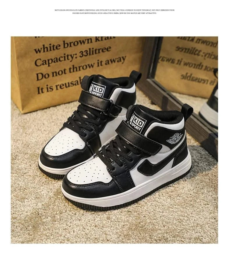 Children's shoes Men's shoes 2024 new fall children's non-slip sports shoes large high top board shoes for children