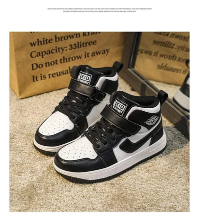 Children's shoes Men's shoes 2024 new fall children's non-slip sports shoes large high top board shoes for children
