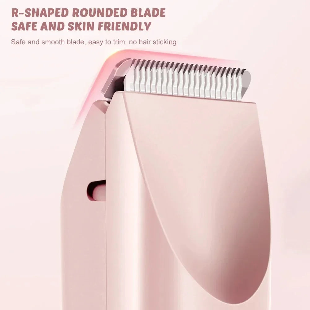 1pc epilator Bikini Trimmer For Women Double Head Electric Shaver Rechargeable 2-In-1 Body Facial Hair Removal For Underarm Legs