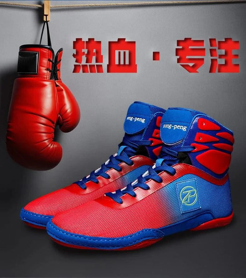 Men Wrestling Shoes Original Boxing Shoes Breathable Training Fighting Sneakers Casual Sports Professional Gear Wrestling Boots