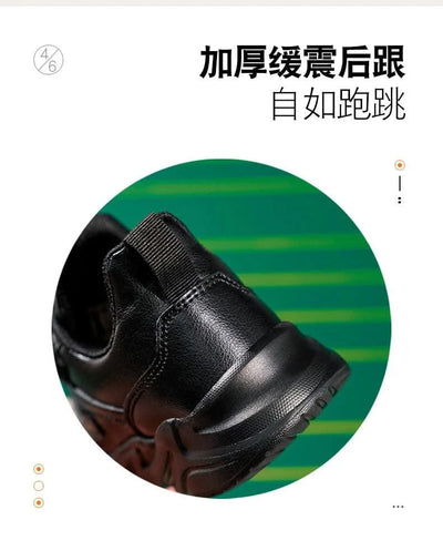 Childrens Sports Shoes for Kids Leather Black Boys Shoes Outdoor School Running Shoes Students Casual Sneakers