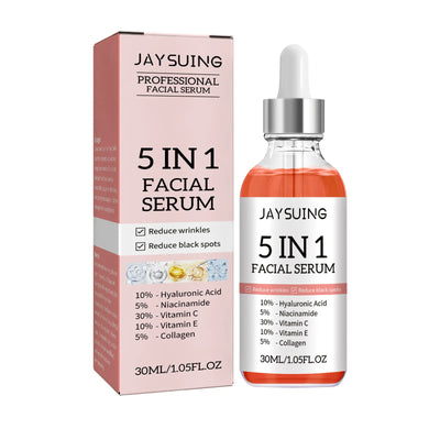 5 In 1 Moisturizing Facial Serum Moisturizing Lightening Lifting Firming Improve Rough Skin Hydrating Pore Shrinking Essence