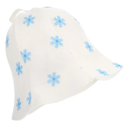 Sauna Hat Felt Bath Cap Reusable Shower Hat Breathable Bathroom Caps Sauna Room Household Bathing Hair Cover Gray White Six