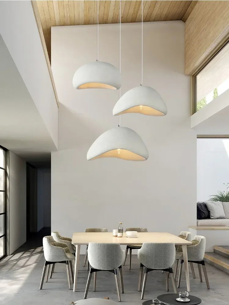 Nordic Simple Living Room Bedroom Pendant Lights Home Decor Kitchen Island Chandeliers Dining Room White Round Lighting Fixtures