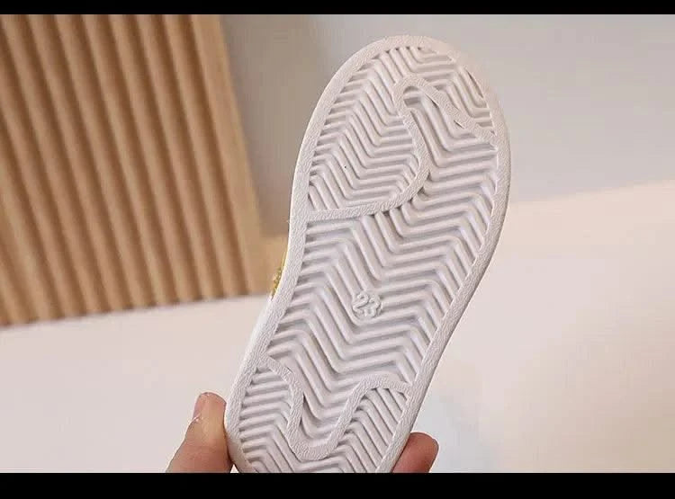 Children's Sports Shoes Spring and Fall Four Seasons Models Boys and Girls Casual Board Shoes Shell Head Small White Shoes