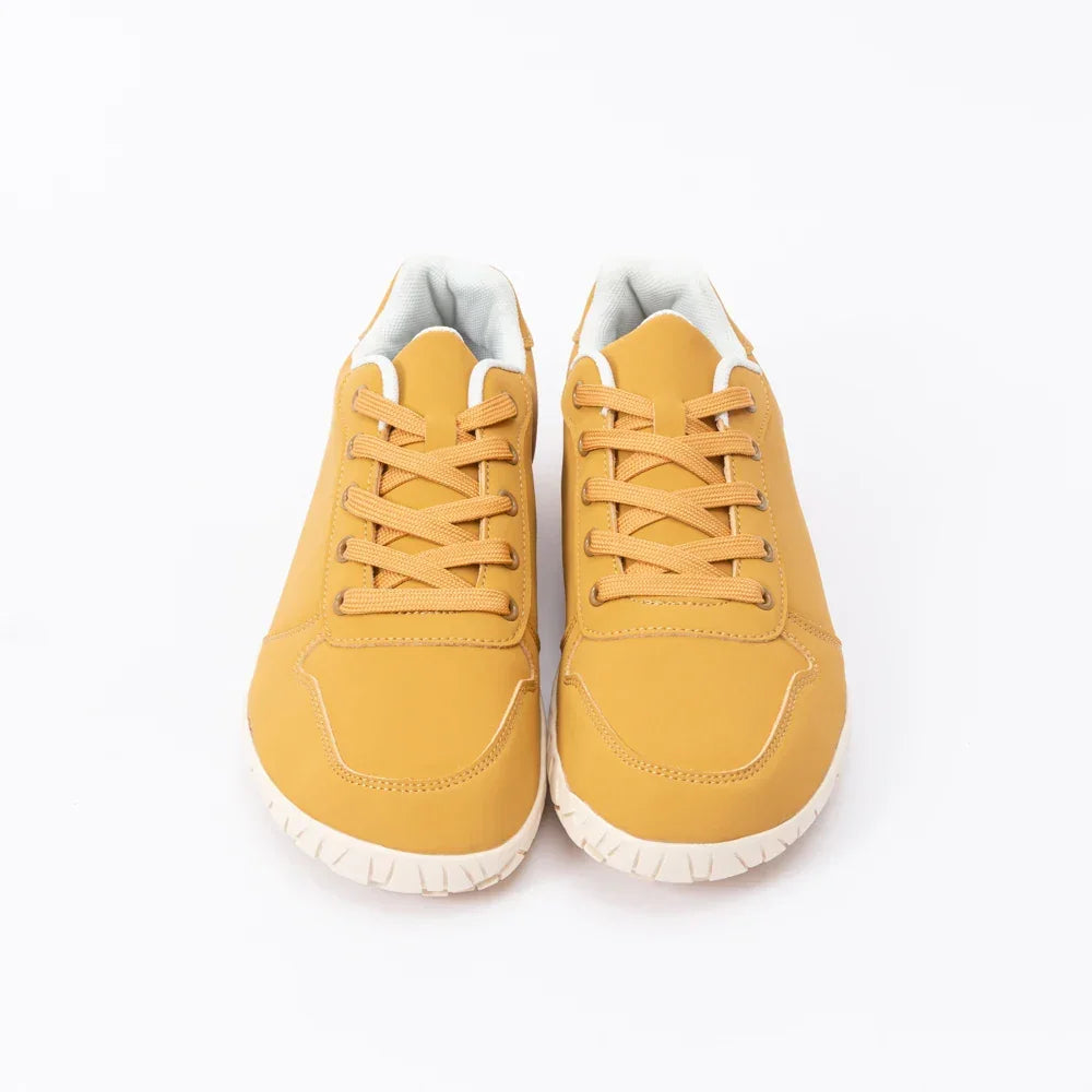 ZZFABER Leather Barefoot Shoes Soft Minimalist Sneakers for Women Men Casual Shoes Unisex Sneakers