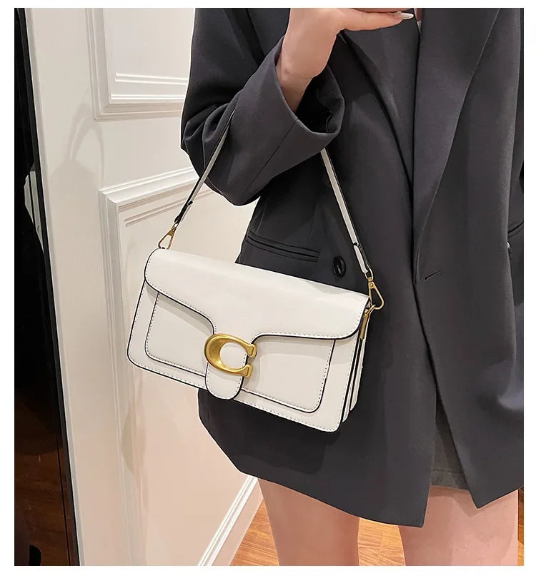 Luxury - Grade 2025 Women's Exclusive Small Square Shoulder Bag - Solid - Color Aesthetic, Niche - Style Design& Daily, Stylish