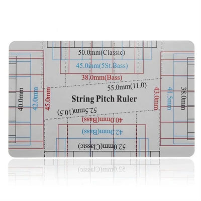 Guitar Strings String Pitch Ruler Luthier Tools Rulers Card Guitar Ruler Instruments Compact Action Gauge Ruler Ukulele Bass
