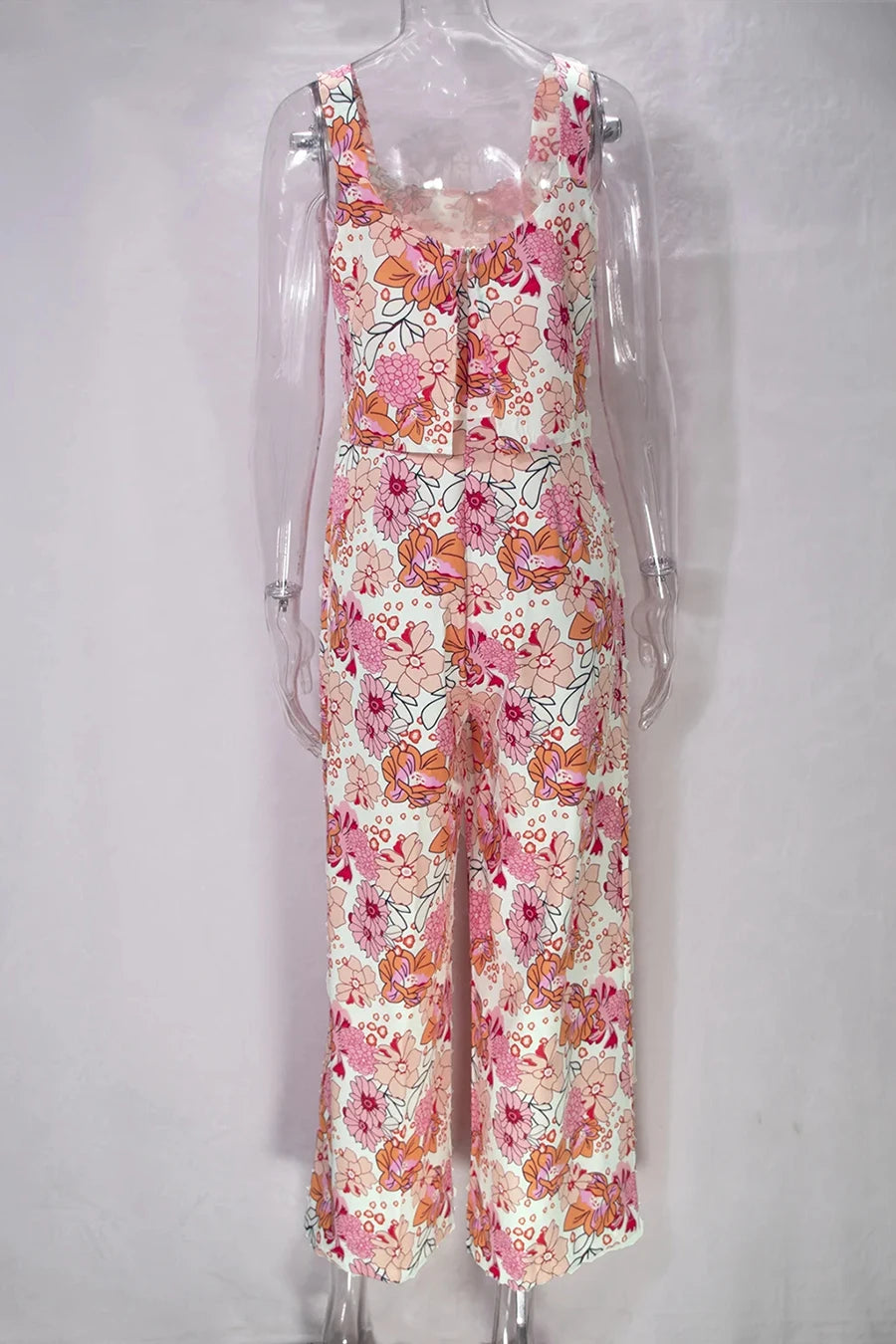 Summer Women's Print Jumpsuits,Sexy Halter Beach Long Jumpsuits,Jump Suit Woman,Jumpsuit Women Sexys,New 2025 Clothes,Rompers