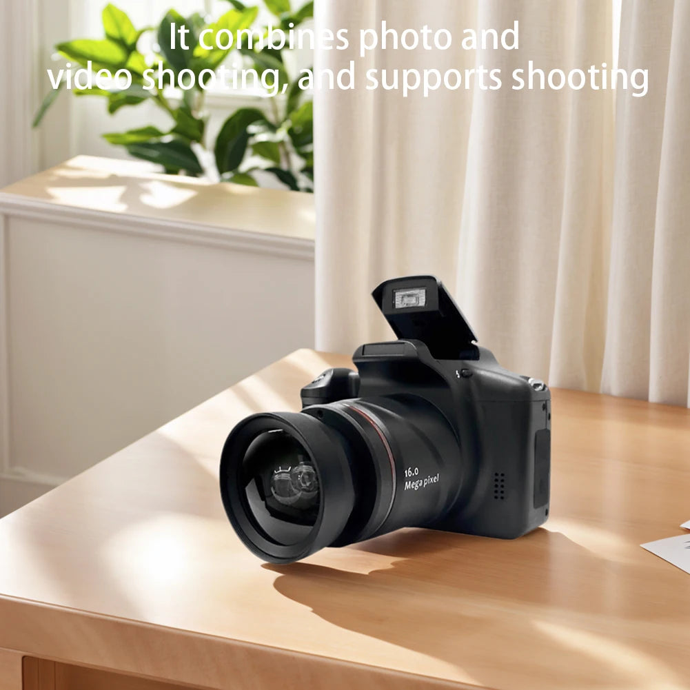 16MP Digital Camera with 2.4 Inch LCD Screen Camcorder 16X Digital Zoom Video Camera for Photography and Video
