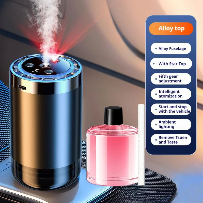 Car Air Diffuser Humidifier Smart Car Essential Oil Diffusers Smell Air Fresheners Aromatherapy Mist Maker For Car Home Office