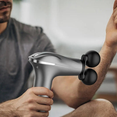 Massager Cordless Double-Headed Electric Smart Vibration Portable Muscle Massager Handheld Back Massager Electric Smart Portable