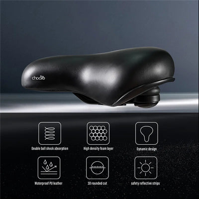 CNC Bicycle Accessories Part Bike Saddle Shock Absorbing Comfortable Big Butt Seat Men Women MTB Road Cycling Saddle