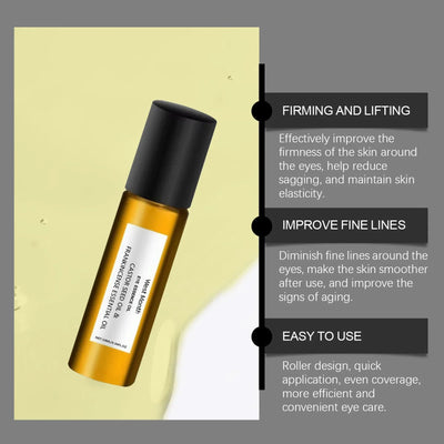 Castor Essential Oil Eye Roller Ball Reduce Fine Lines Removes Dark Circles Moisturizing Tightening Eyes Skin Firming Eye Care