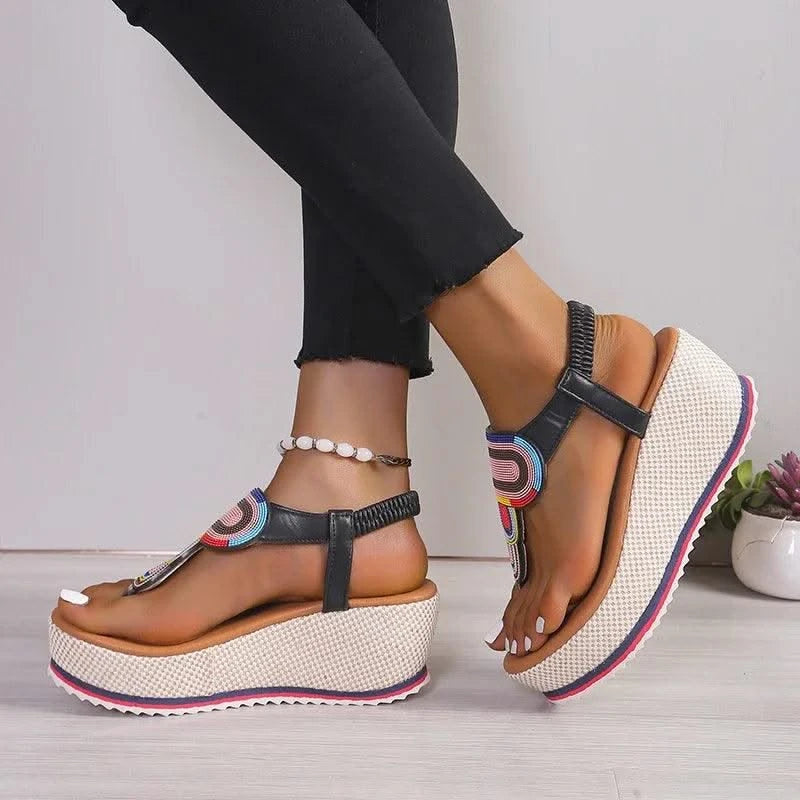 Women Sandal 2024 New Summer Fashion Shoes for Women Plus Size Open Toe Wedges Sandals Women Luxury Designer Platform Sandals