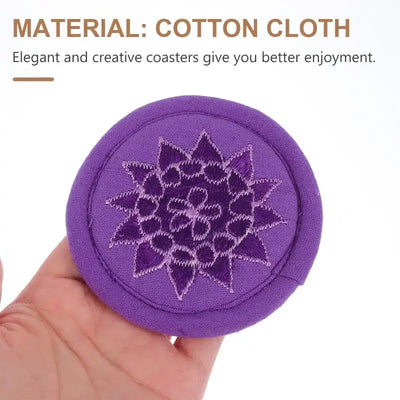 1Pc Embroidery Singing Bowl Cushion Tibetan Buddhism Craft Decoration For Hall Sound Bowl Pad Cotton Cloth Mat