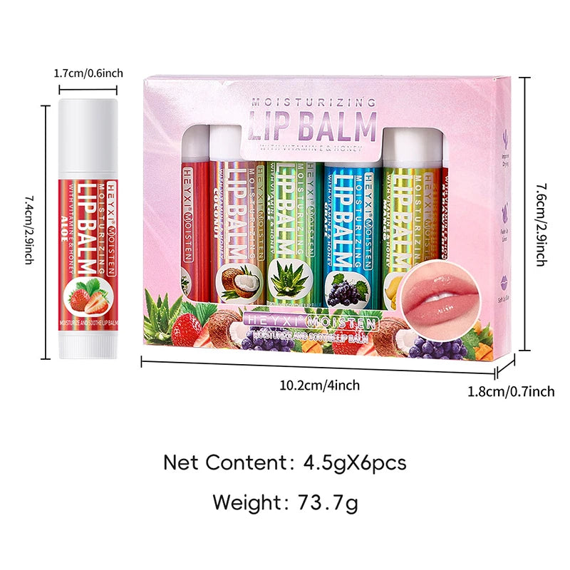 Fresh Fruit Lip Balm Lip Oil Moisturizing Clear Transparent Lipstick Long Lasting Hydrating Lipgloss Cosmetic Lip Gloss Base Gel