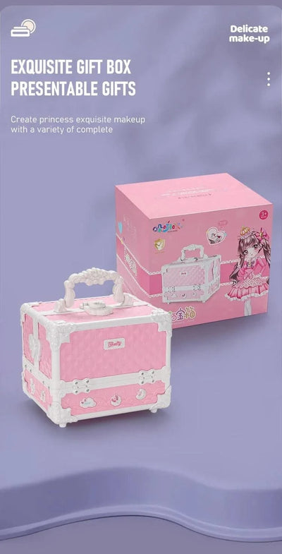 Kids Makeup Kit Little Girls 49 Pcs Washable Makeup Kit Real Girl Princess