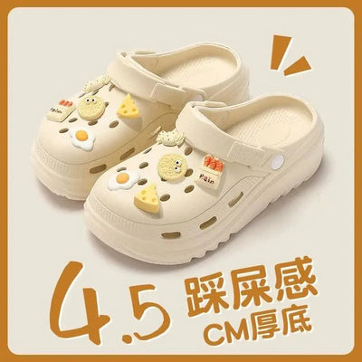 ZHIDA Clogs Sandals Men Women Couples Garden Shoes Summer Outdoor Slides Black White Minimalism EVA Rubber Outside Beach Shoes
