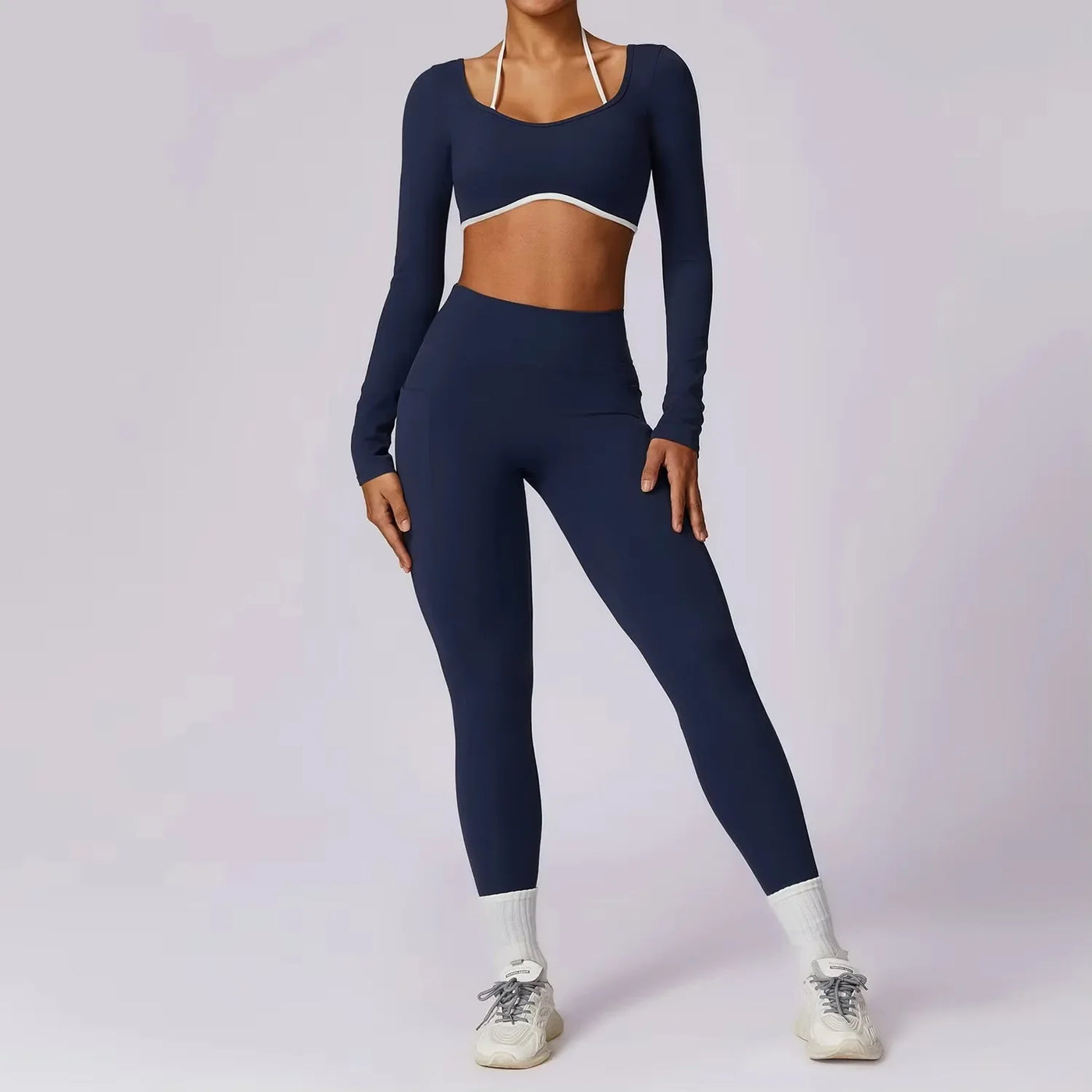 Yoga Set 2PCS Women Sportswear Push Up Workout Clothes Athletic Wear Gym Leg ging