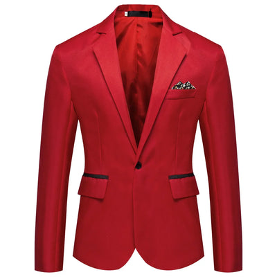 2025 Men's Formal Office Blazer Jacket Suits Solid Fashion Wedding Dress Suit Jacket Coat Male Oversized Casual Blazer Hombre - Elanique