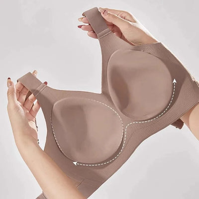 Maternity Bra Full Coverage Bralette for Large Bust Women Seamless Minimizer Bra with Wide Band Anti-Slip Adjustable Straps