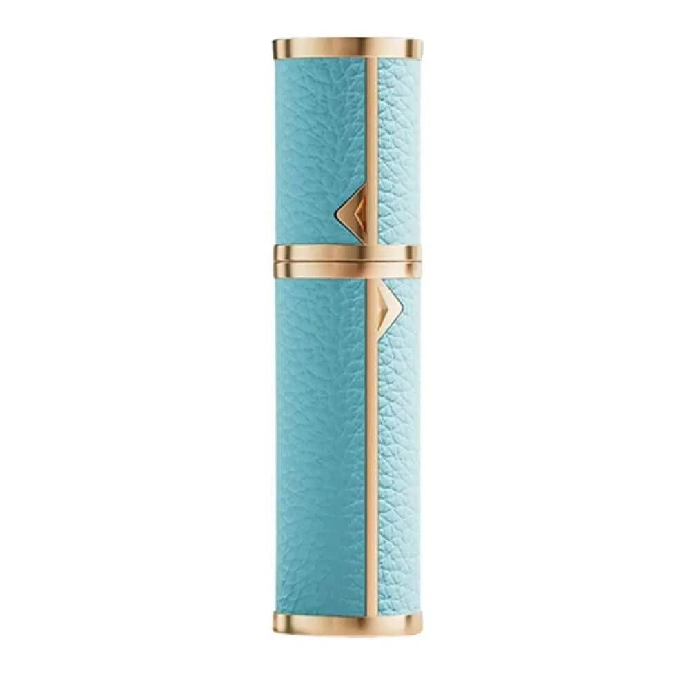 Luxury Bottom-filled Perfume Bottle Aluminum Self-pumping 5ml Real Leather Spray Bottle Cologne Moisturizer Fragrance