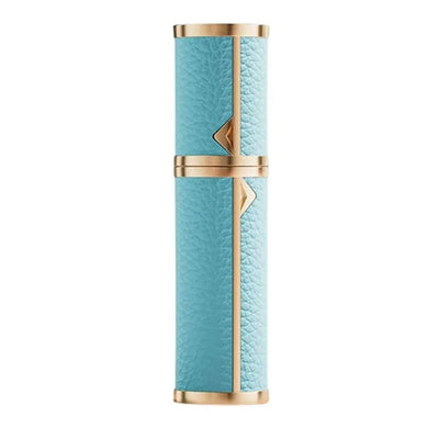 Luxury Bottom-filled Perfume Bottle Aluminum Self-pumping 5ml Real Leather Spray Bottle Cologne Moisturizer Fragrance