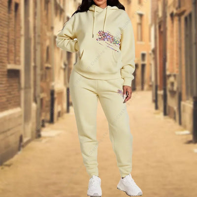 Women TrackSuit Aesthetic Designer Clothes Autumn Winter High quality Hoodies Sweatshirts Sweatpants Sportwear Woman Pants Sets