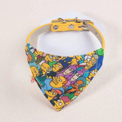 Pet  Collar Leather Scarf Adjustable