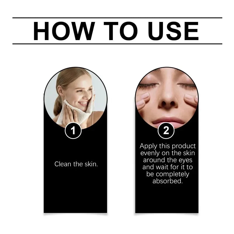 Castor Essential Oil Eye Roller Ball Reduce Fine Lines Removes Dark Circles Moisturizing Tightening Eyes Skin Firming Eye Care