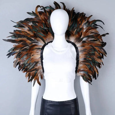 Designer Feather Scarf  (Punk, Halloween, Carnival, Masked Ball Party )Accessory
