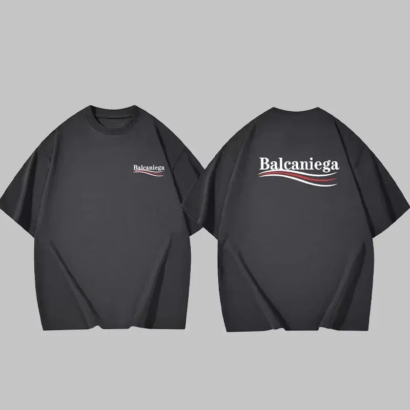 2025 New Men's T-shirt Luxury Brand Short Sleeve High Quality Designer Cotton Made of Men's and Women's T-shirts