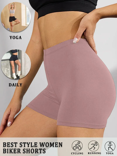 Biker Shorts For Women Super Soft No See Through Workout Yoga Running Cycling Push Up Gym Fitness Shorts Women's Activewear