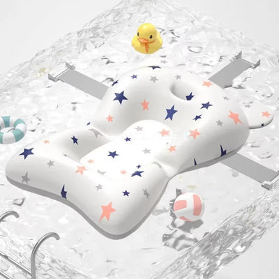 Baby Bath Support Pad Foldable Floating Seat Adjustable Newborn Bathing Cushion Infant Safety Net Hammock