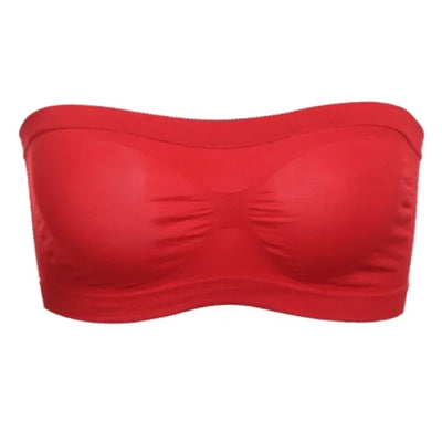 Women Breathable Mesh Tube Bra Seamless High Elastic Wrapped Sexy Invisible Strapless Chest Wraps Tube Tops Pregnant Mothers Bra
