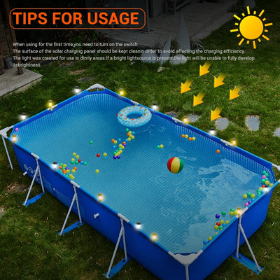 Outdoor Solar Lights Garden Lamp Solar Powered Waterproof Landscape Path LED Light for Yard Backyard Lawn Patio Decorative
