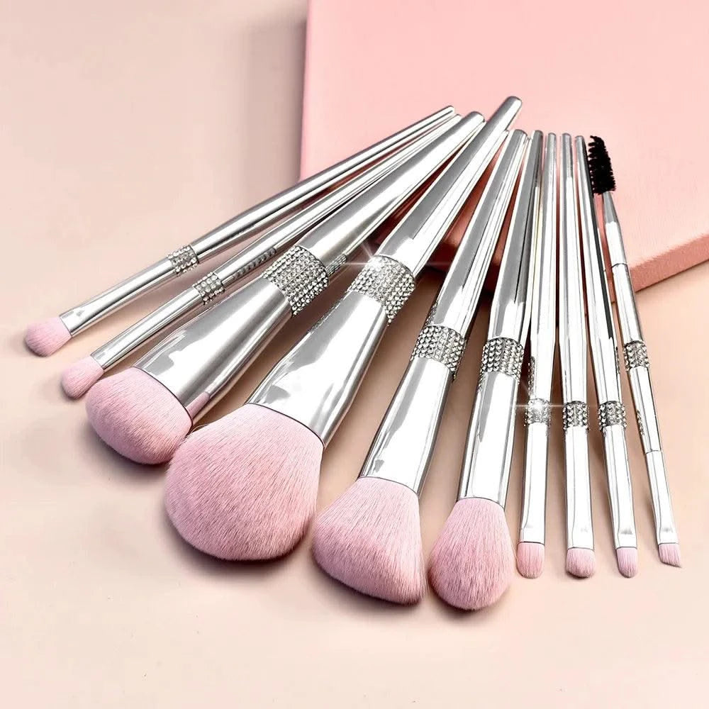 Makeup Brushes Set Private Label Pink Synthetic Hair Foundation Powder Contour Eyeshadow Make up Brushes