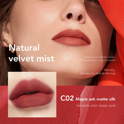 Matte Velour Liquid Lipstick Durable Waterproof Non Smudging Lip Color Women's Lip Glaze Lip Moisturizing Lipstick