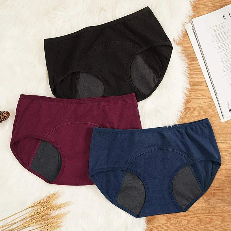 Leak Proof Menstrual Panties Women Cotton Menstruals Underwear Plus Size Period Underpants Briefs Lingerie for Physiological