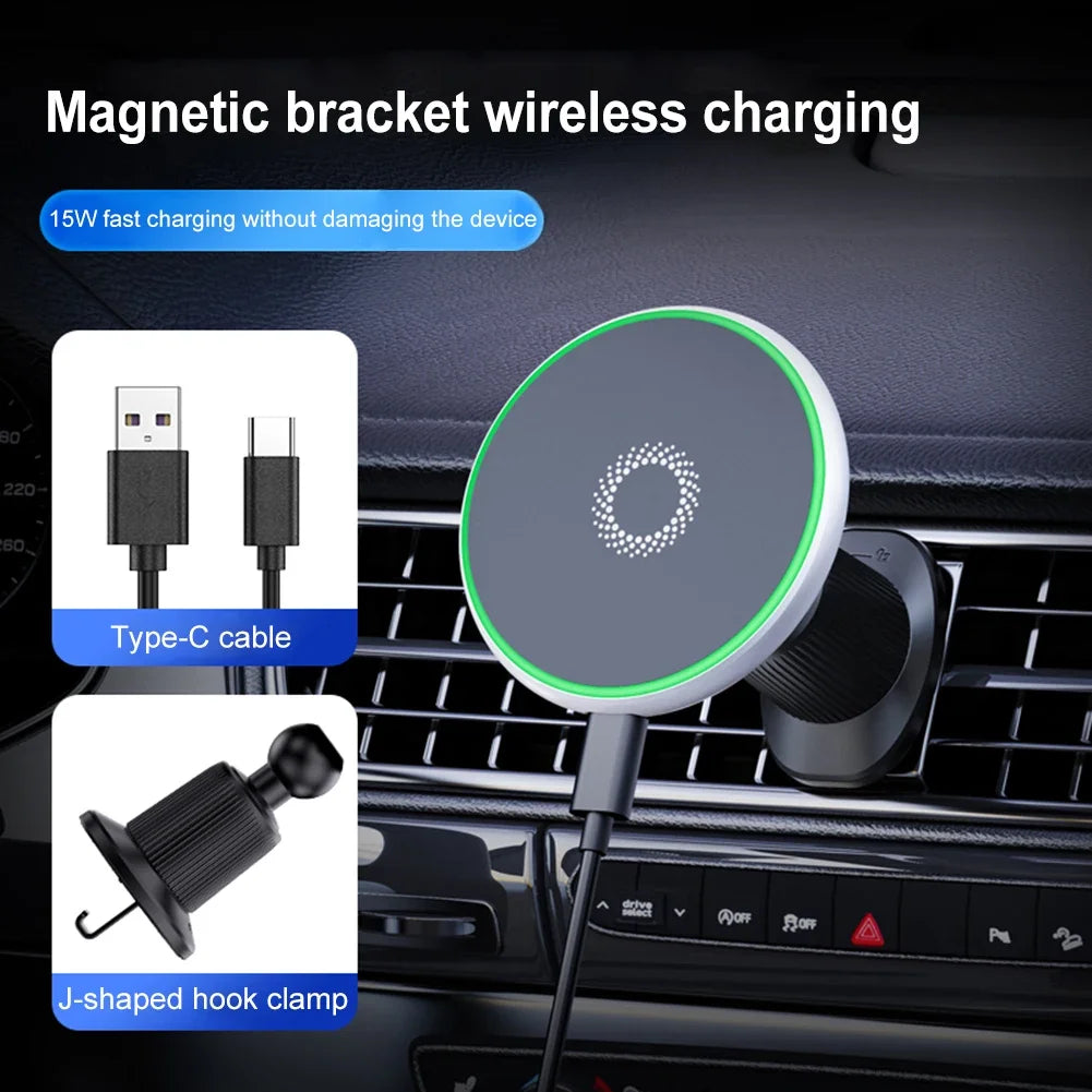 Magnetic Smartphone Support for MagSafe Car Mount 360 Degree Rotation Phone Holder Fit for iPhone 12 13 14 15