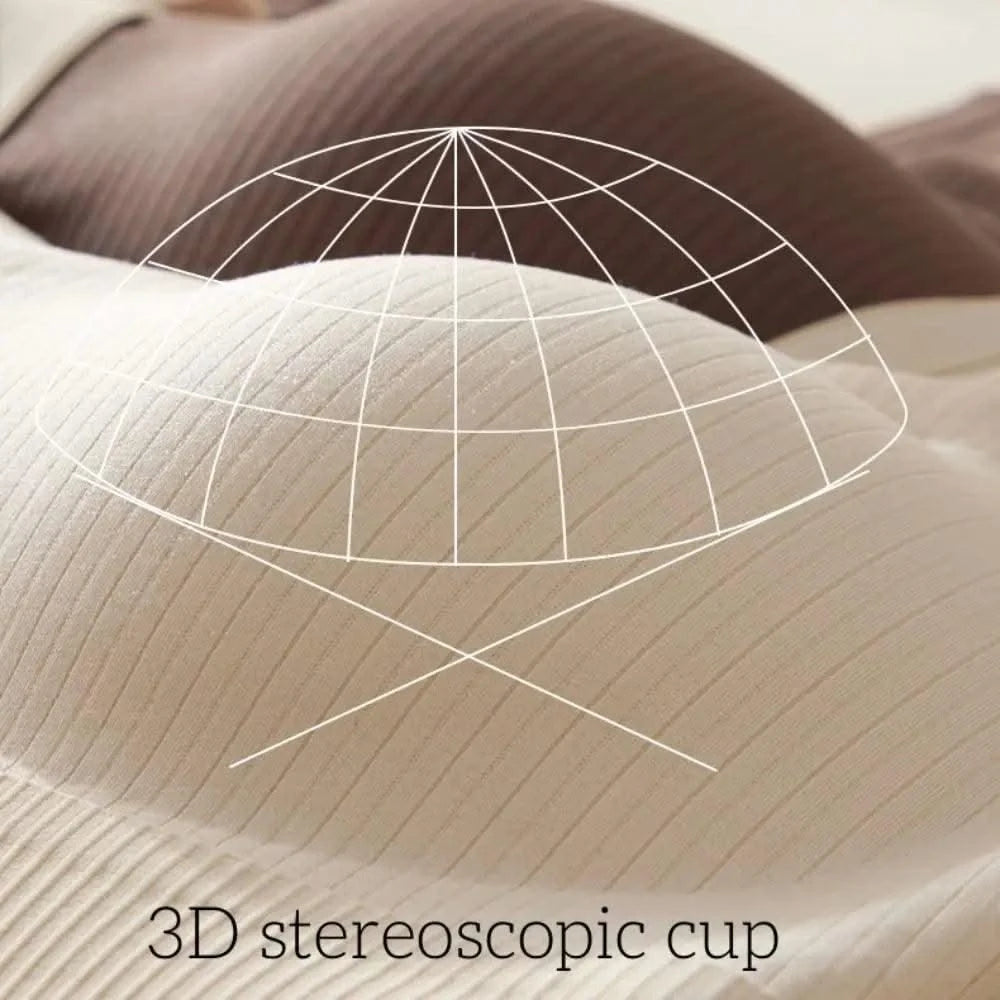 Comfortable Simple Wireless Bras Shockproof Full Cup Push Up Bras Beauty Back Anti-sagging Seamless Underwear Women