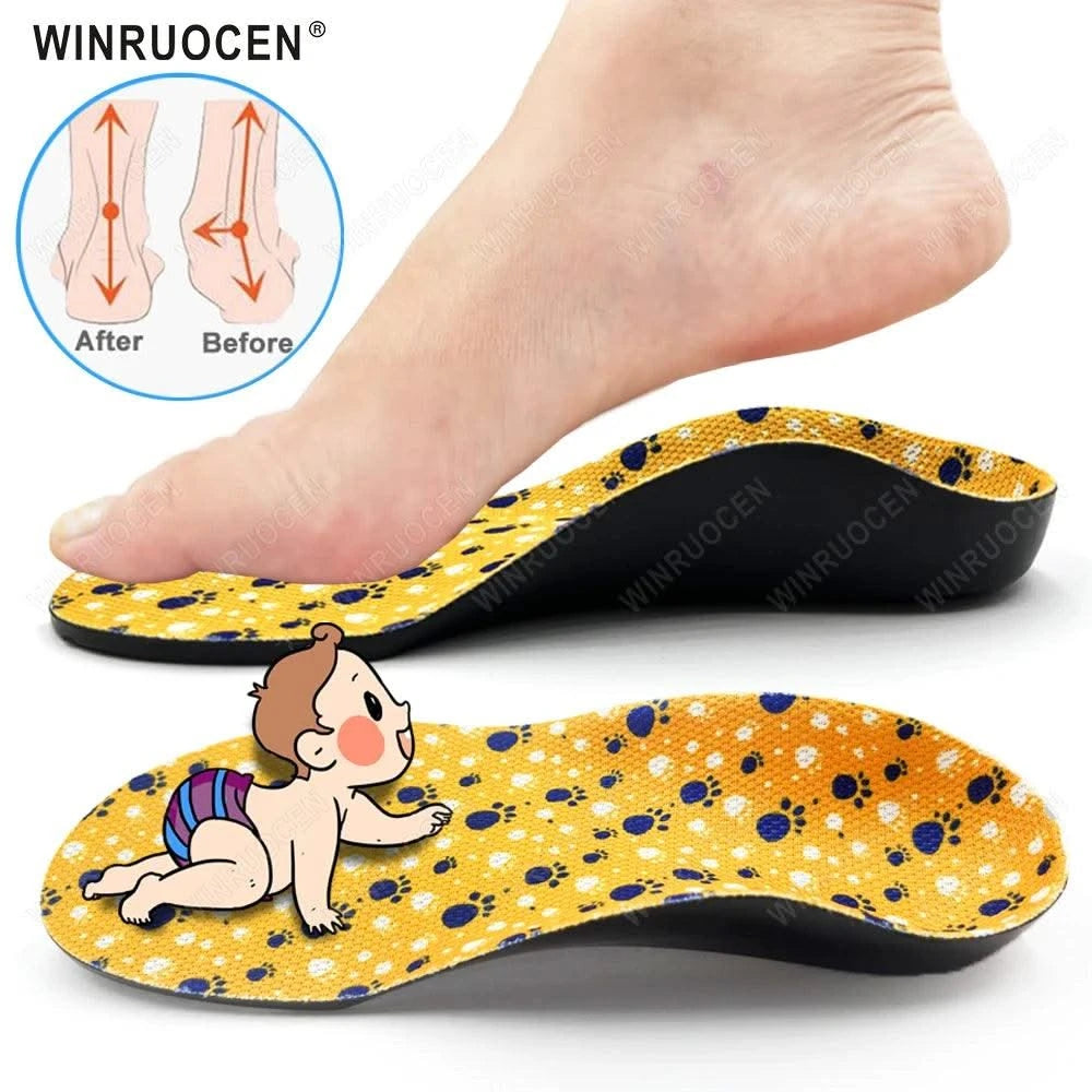 Kids Insole Arch Support | Flat Feet Sneaker for Children |Orthopaedic Insoles For Girl/boy Shoes | For Sports | Feet Care Inserts Pad