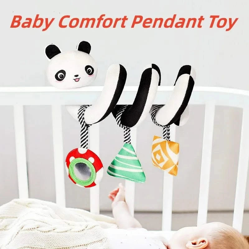Montessori Baby Toys Kawaii Soft Plush Dolls Animal Strollers Pendant Toys for Newborn Boys Girls Toddler Birthday Gift