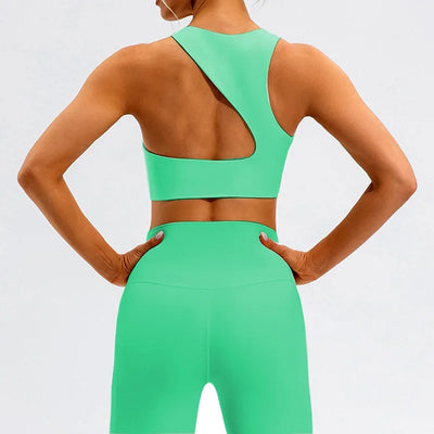 Women Yoga Set  2 Piece Workout Sportswear Gym Clothing Fitness Crop Top High Waist Push Up Leggings High quality Sports Suits