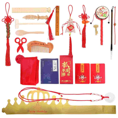Catch Week Props Baby Gifts Home Decor Chinese Style Wooden Birthday Playthings