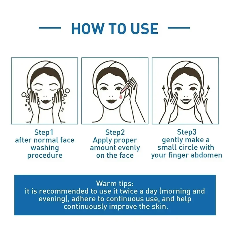 Pure Hyaluronic Acid Facial Serum Anti Wrinkle Aging Facial Wrinkles Serum FADE Fine Lines Around The Eyes Crow's Feet Neck