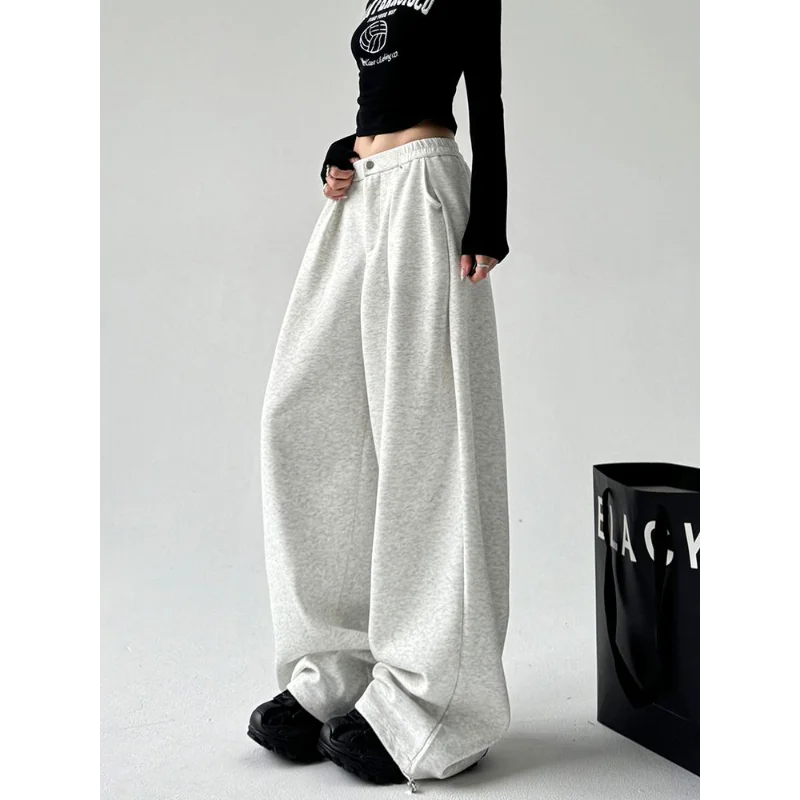Wide Leg Pants Women's Autumn and Winter New Loose Sports Casual Pants