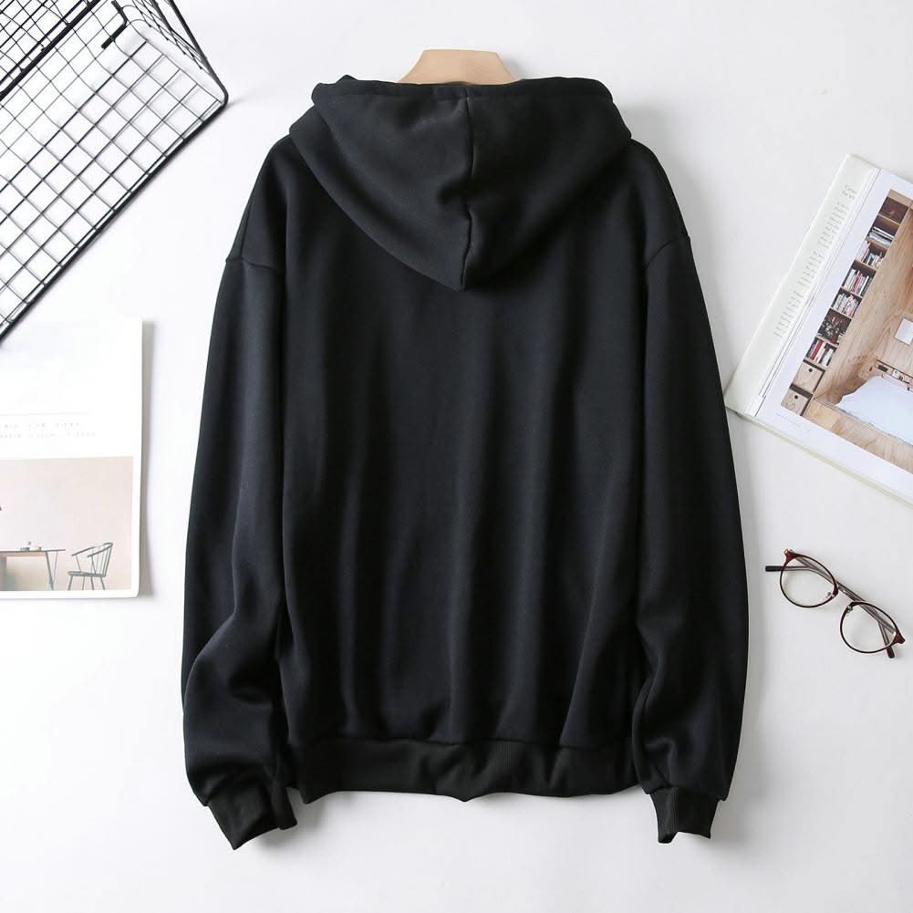 Women Sweatshirt Autumn Hoodie Hooded Solid Color Drawstring Patch Pocket Pullover Long Sleeve Loose Soft Warm Lady Hoodies