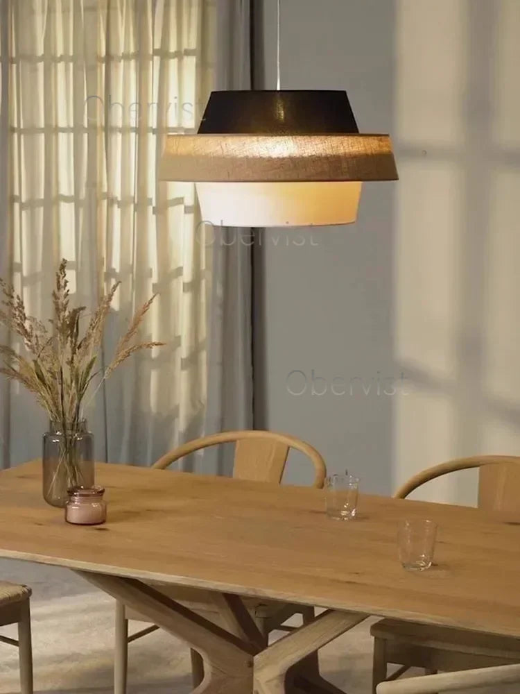 Nordic Fabric Chandelier Lighting Living Dining Bedroom Modern Restaurant E27 Pendant Lights Home Decor Hanging Lamps Fixtures